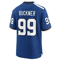 Maillot Nike DeForest Buckner bleu pour homme des Indianapolis Colts, match alternatif