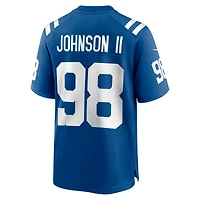 Maillot Nike Eric Johnson II Royal Indianapolis Colts Team Game pour homme