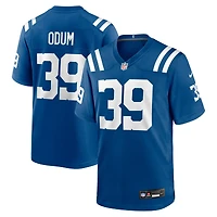 Maillot de match Nike George Odum Royal Indianapolis Colts pour homme