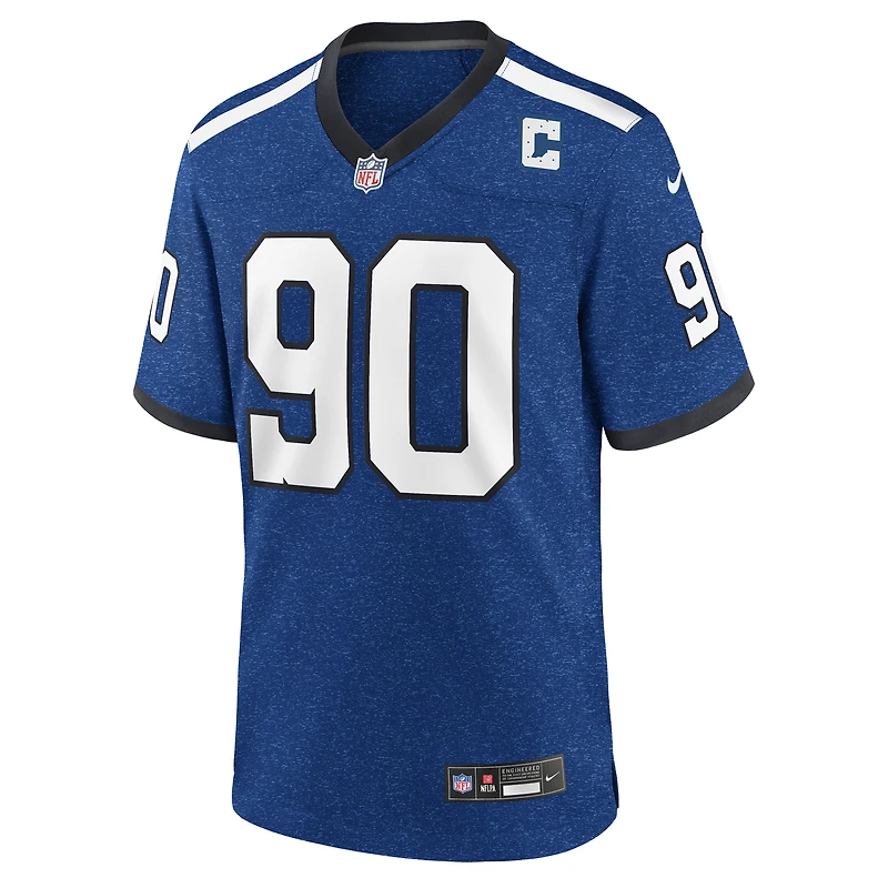 Men's Nike Grover Stewart Blue Indianapolis Colts Alternate Game Jersey