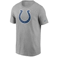 T-shirt essentiel Nike pour homme, gris chiné, logo Indianapolis Colts Primetime