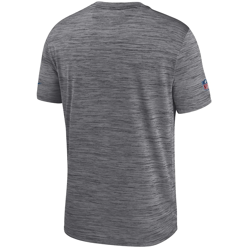Men's Nike Heathered Gray Indianapolis Colts Legend Velocity Training Wordmark Performance - T-Shirt