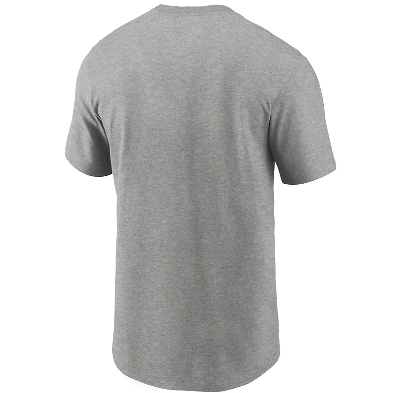 T-shirt à logo principal Indianapolis Colts Nike pour homme, gris chiné