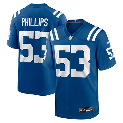Men's Nike Jacob Phillips  Royal Indianapolis Colts Team Game Jersey