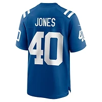 Maillot de match l'équipe Nike Jaylon Jones Royal Indianapolis Colts pour homme