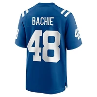 Men's Nike Joe Bachie  Royal Indianapolis Colts Team Game Jersey