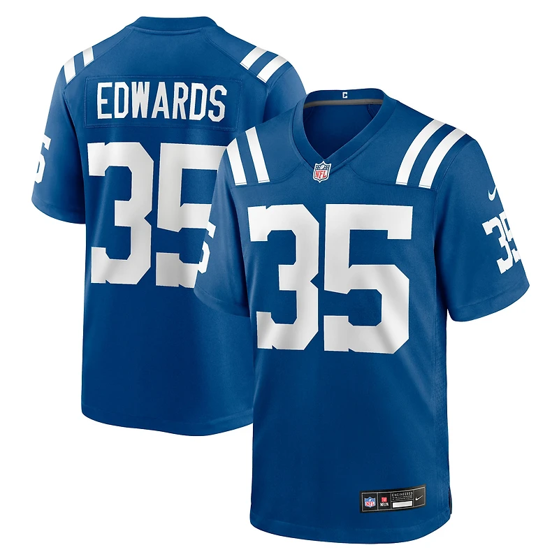 Men's Nike Johnathan Edwards Royal Indianapolis Colts Team Game Jersey