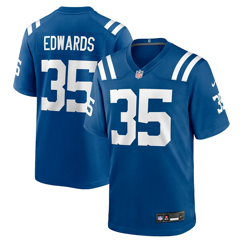 Men's Nike Johnathan Edwards Royal Indianapolis Colts Team Game Jersey
