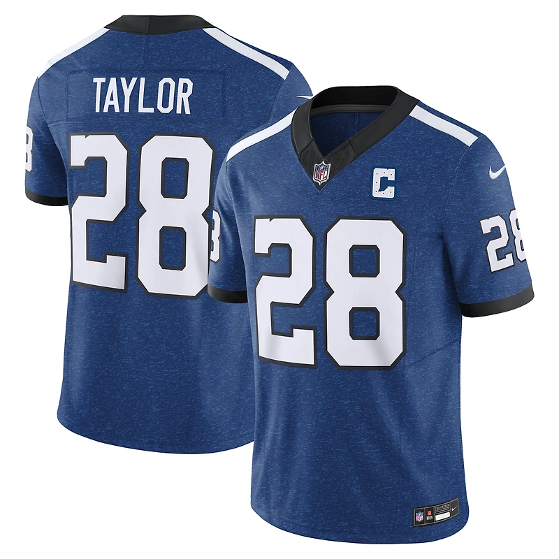 Nike Jonathan Taylor pour homme Bleu Indianapolis Colts Vapor F.U.S.E. Maillot limité