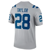 Men's Nike Jonathan Taylor  Gray Indianapolis Colts Inverted Legend Player Performance Top