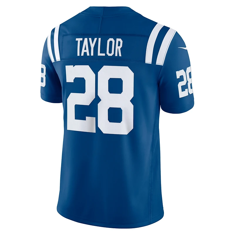 Maillot Nike Jonathan Taylor Royal Indianapolis Colts Vapor F.U.S.E. édition limitée cousue pour homme