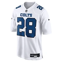 Men's Nike Jonathan Taylor Tundra White Indianapolis Colts Fashion Game Jersey