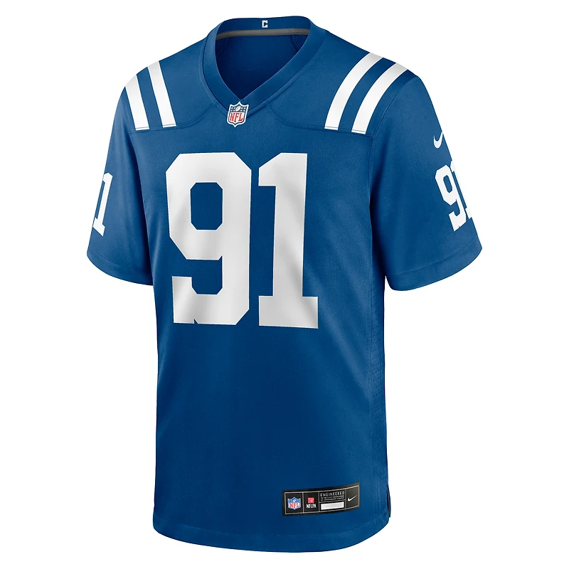 Men's Nike JT Tuimoloau  Royal Indianapolis Colts Team Game Jersey