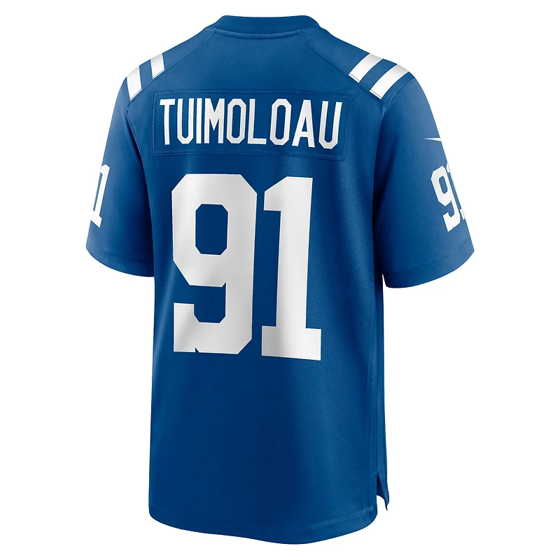 Men's Nike JT Tuimoloau  Royal Indianapolis Colts Team Game Jersey