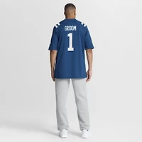 Men's Nike Number 1 Groom Royal Indianapolis Colts Game Jersey