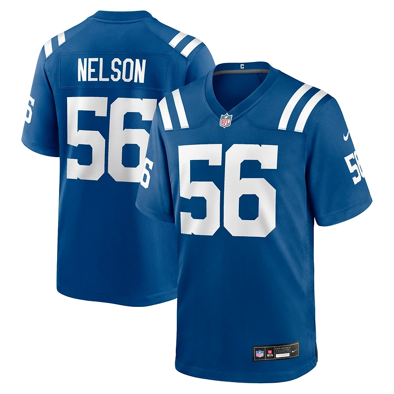 Maillot de match Nike Quenton Nelson Royal Indianapolis Colts pour homme