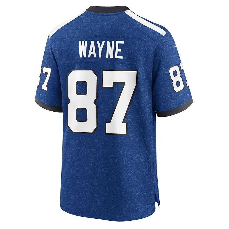 Nike Reggie Wayne Royal Indianapolis Colts Joueur à la retraite Maillot de match pour homme