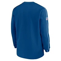 Haut à manches longues Nike Royal Indianapolis Colts 2024 Sideline Coaches pour homme