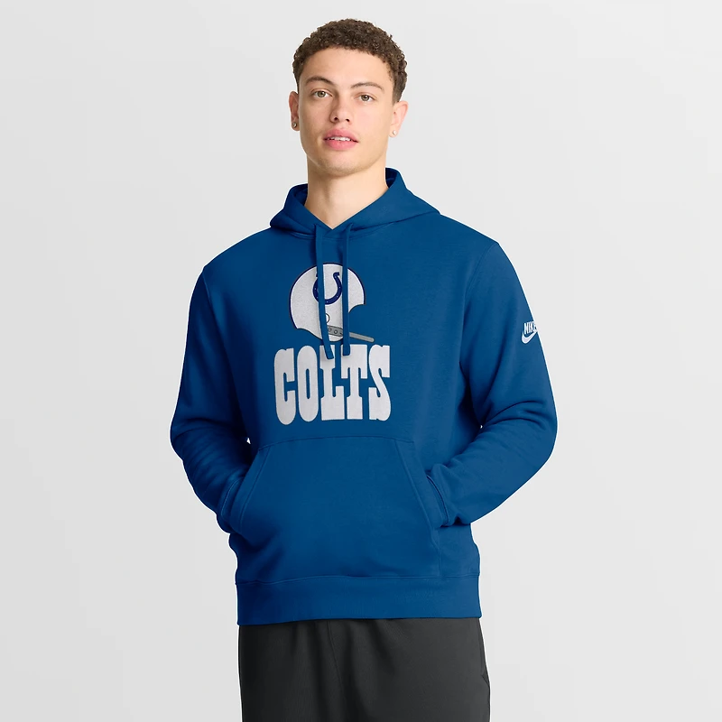 Sweat à capuche Nike Royal Indianapolis Colts Best Season Rewind Club pour homme