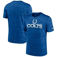 T-shirt Nike Royal Indianapolis Colts Blitz Velocity Modern Performance pour homme