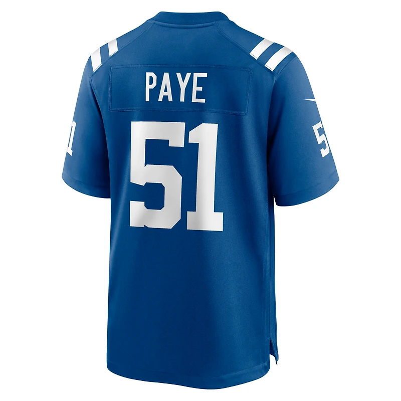 Maillot de match Nike Royal Indianapolis Colts pour homme