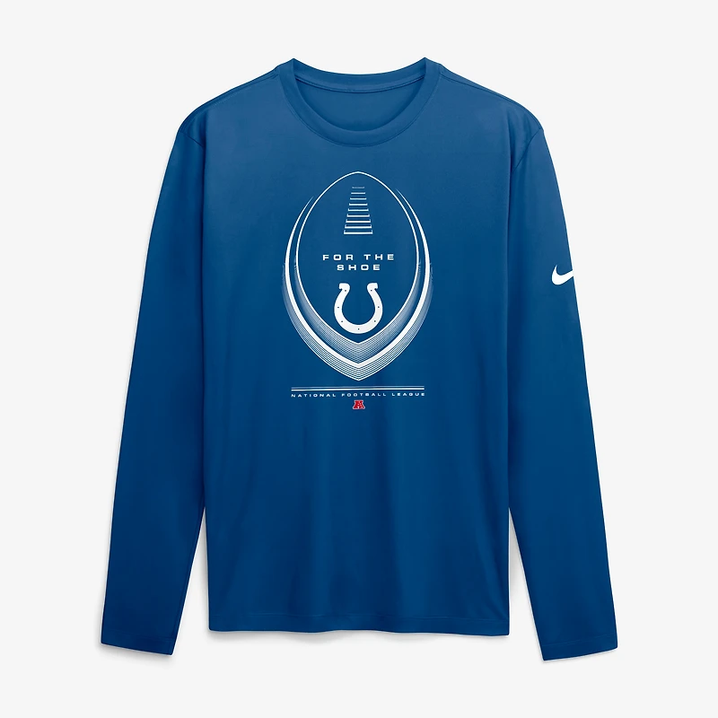 Men's Nike Royal Indianapolis Colts Legend Icon Dri-FIT Long Sleeve T-Shirt