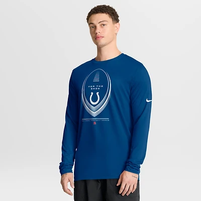 Men's Nike Royal Indianapolis Colts Legend Icon Dri-FIT Long Sleeve T-Shirt