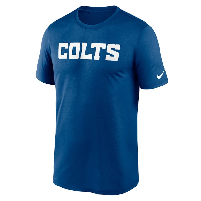 Men's Nike  Royal Indianapolis Colts Legend Wordmark Performance T-Shirt