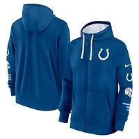 Sweat à capuche zippé Nike Royal Indianapolis Colts Primetime Club pour homme