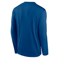 T-shirt Nike Royal Indianapolis Colts Primetime Legend Icon Performance à manches longues pour homme