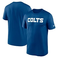 Men's Nike Royal Indianapolis Colts Primetime Legend Wordmark Dri-FIT T-Shirt