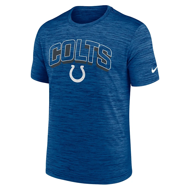 T-shirt Nike Royal Indianapolis Colts Velocity Performance pour homme