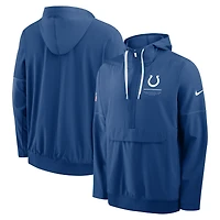 Veste anorak à demi-zip et capuche Nike Royal Indianapolis Colts pour homme
