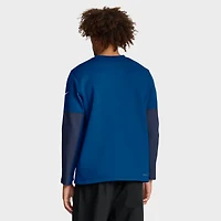 T-shirt Nike Royal Indianapolis Colts Sideline Coach Therma-FIT à manches longues pour homme