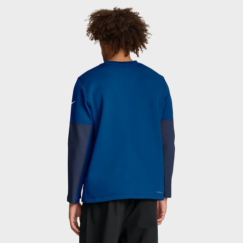 Men's Nike Royal Indianapolis Colts Sideline Coach Therma-FIT Long Sleeve T-Shirt