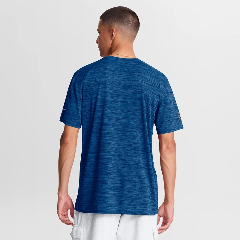 Men's Nike Royal Indianapolis Colts Sideline Double Covered Dri-FIT Velocity T-Shirt