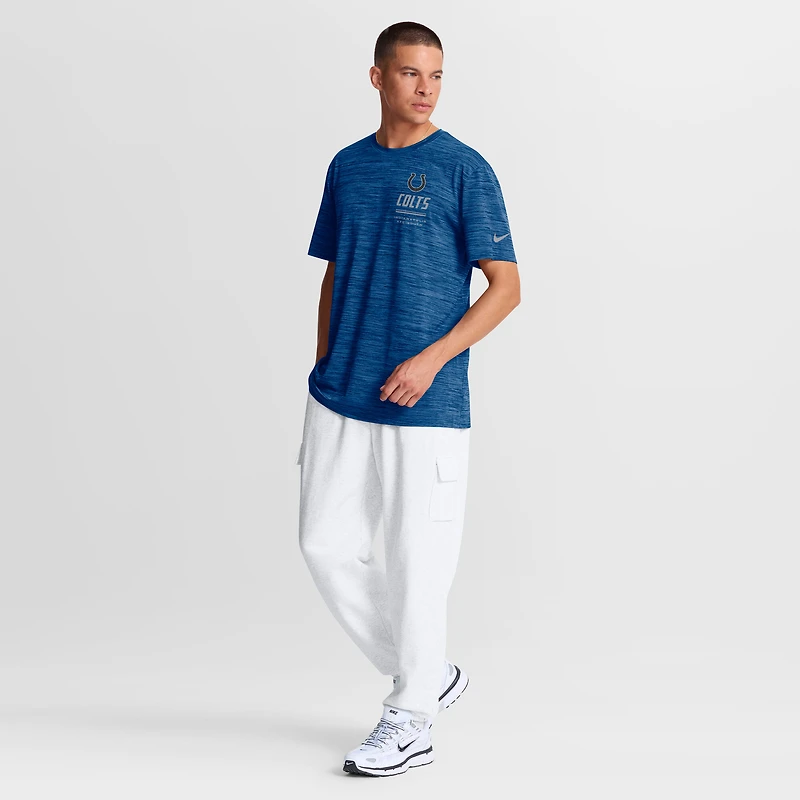 Men's Nike Royal Indianapolis Colts Sideline Double Covered Dri-FIT Velocity T-Shirt