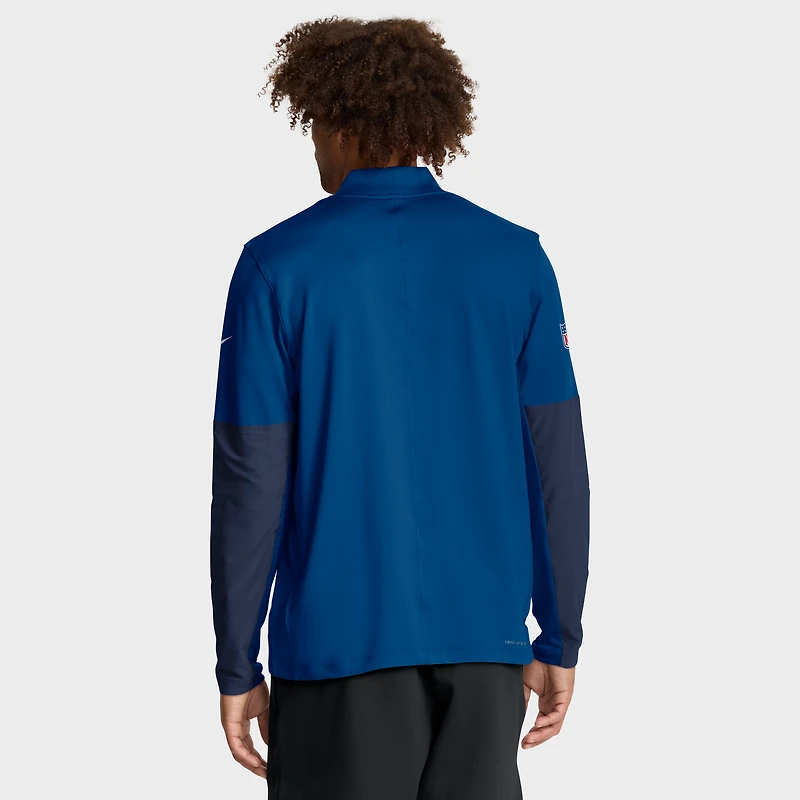 Men's Nike Royal Indianapolis Colts Sideline Dri-FIT Half-Zip Pullover