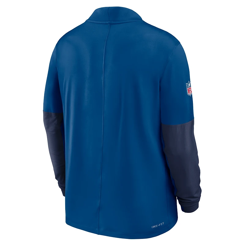 Men's Nike Royal Indianapolis Colts Sideline Dri-FIT Half-Zip Pullover