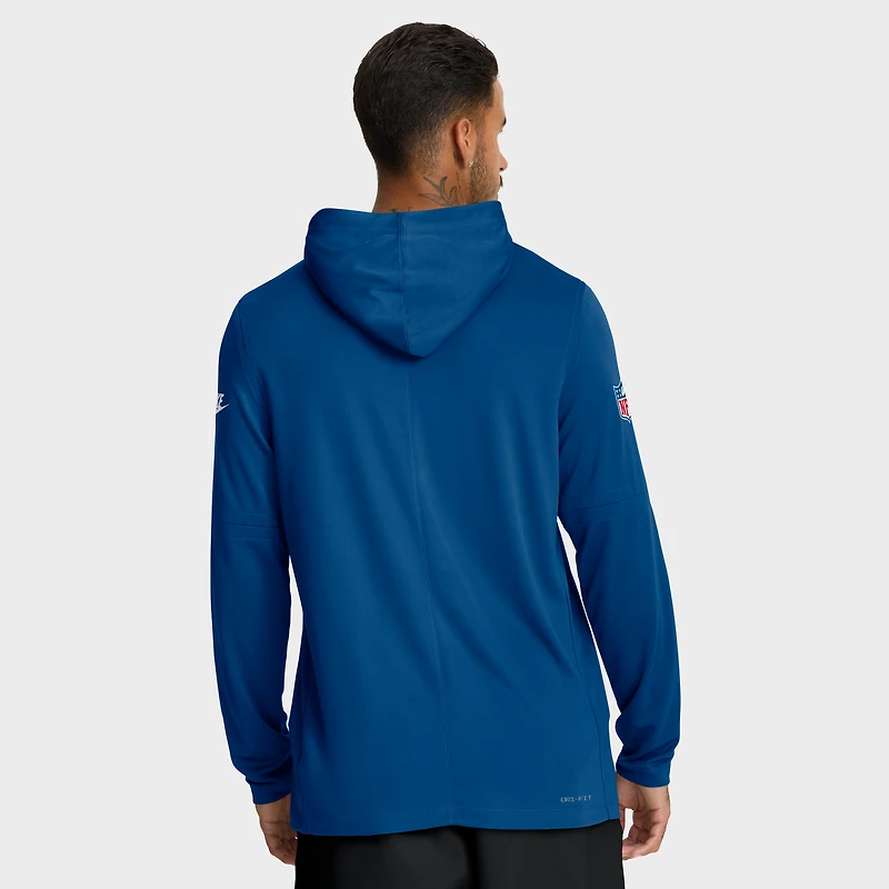 Men's Nike Royal Indianapolis Colts Sideline Pass Accuracy Dri-FIT Long Sleeve Hoodie T-Shirt