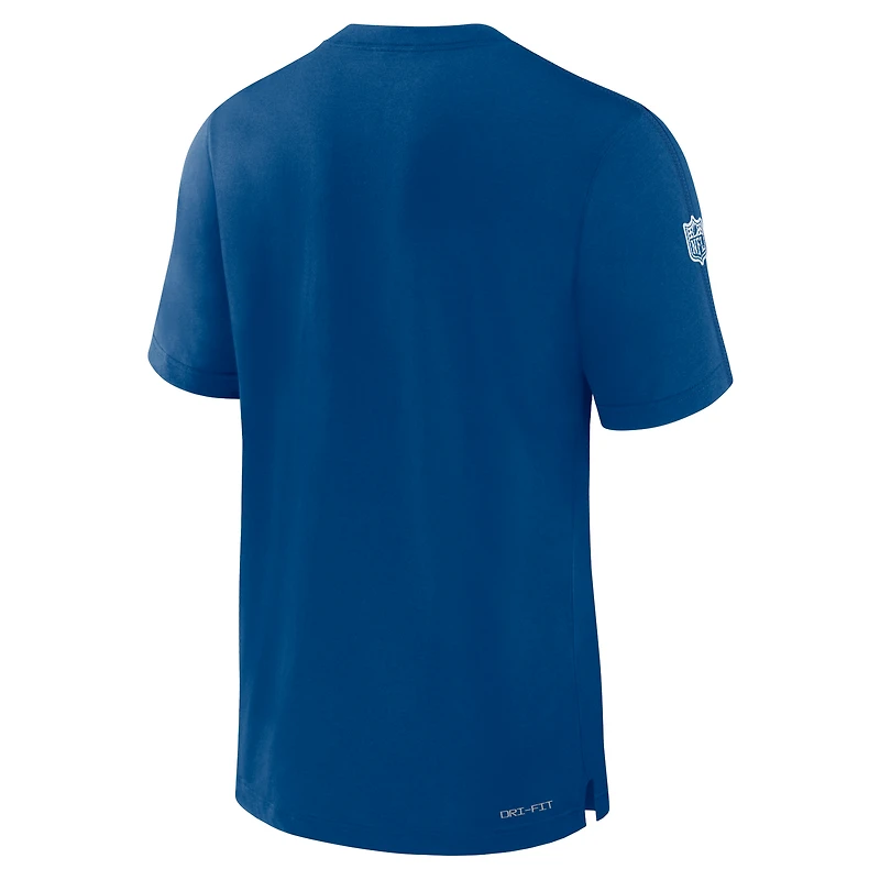 T-shirt Nike Royal Indianapolis Colts Sideline Player Performance pour homme