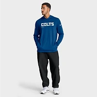 T-shirt à capuche manches longues Nike Royal Indianapolis Colts Sideline Pure Fury Dri-FIT pour homme