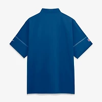 Men's Nike Royal Indianapolis Colts Sideline Short Sleeve Quarter-Zip Coaches Jacket
