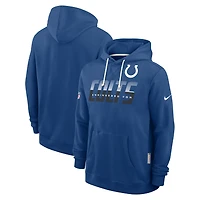 Sweat à capuche Nike Dri-FIT pour homme, coloris bleu royal Indianapolis Colts Sideline Standard Issue