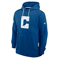 Men's Nike Royal Indianapolis Colts Sideline Standard Issue Initial Home Dri-FIT Hoodie