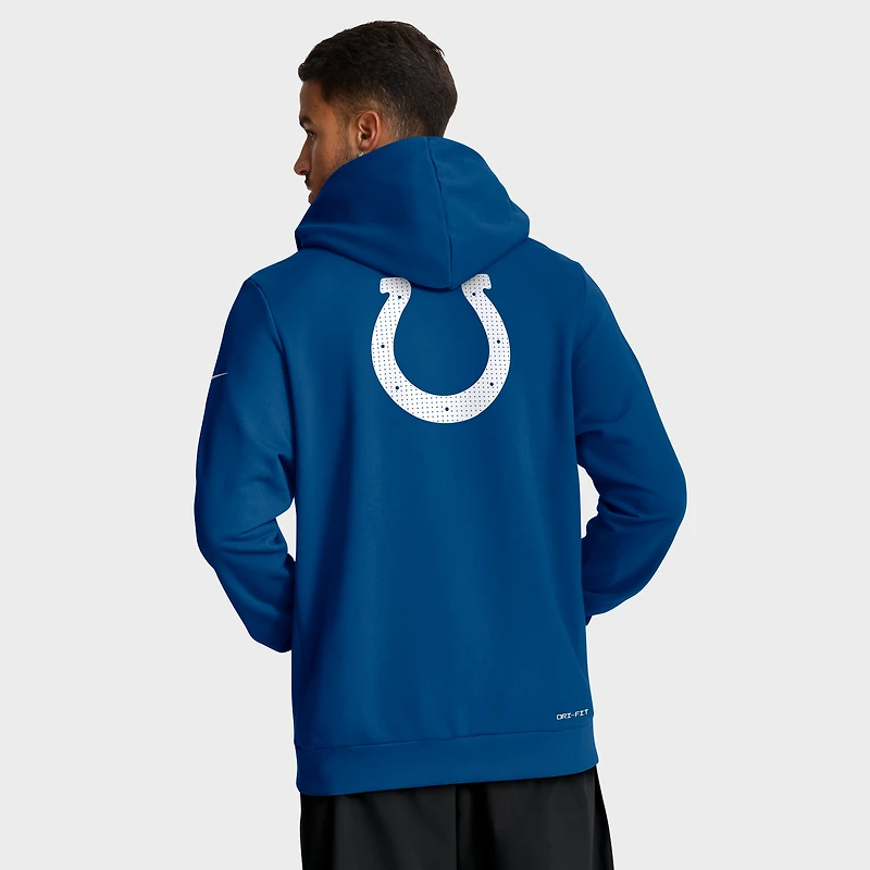 Men's Nike Royal Indianapolis Colts Sideline Standard Issue Utility Player Dri-FIT Full-Zip Hoodie