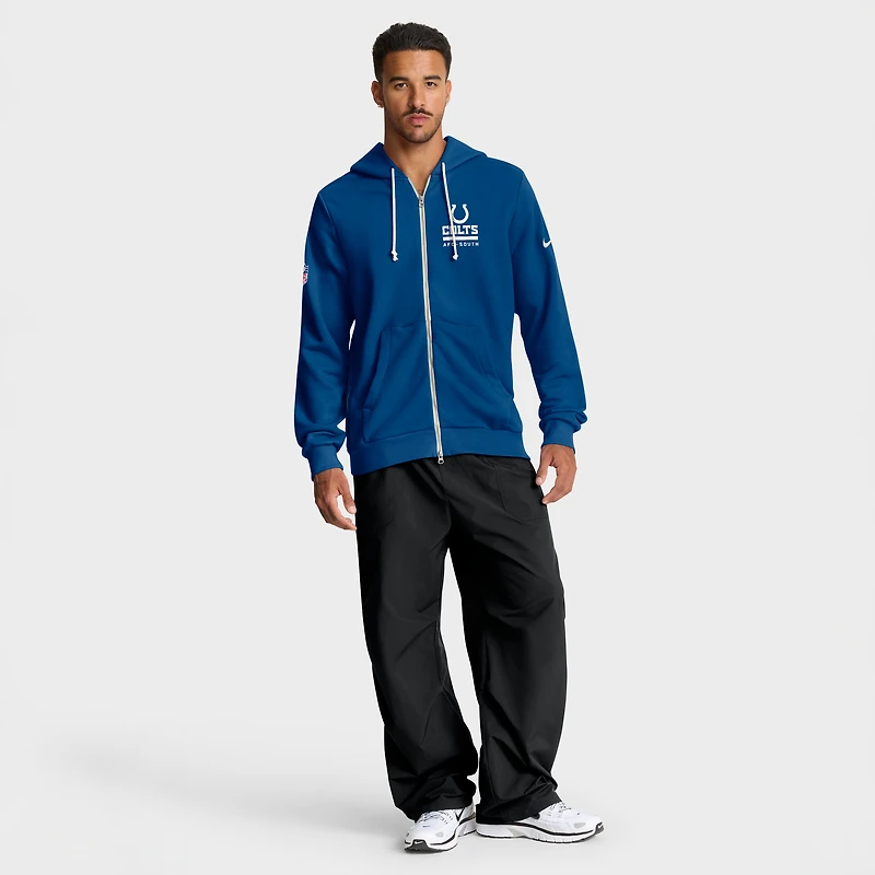 Men's Nike Royal Indianapolis Colts Sideline Standard Issue Utility Player Dri-FIT Full-Zip Hoodie