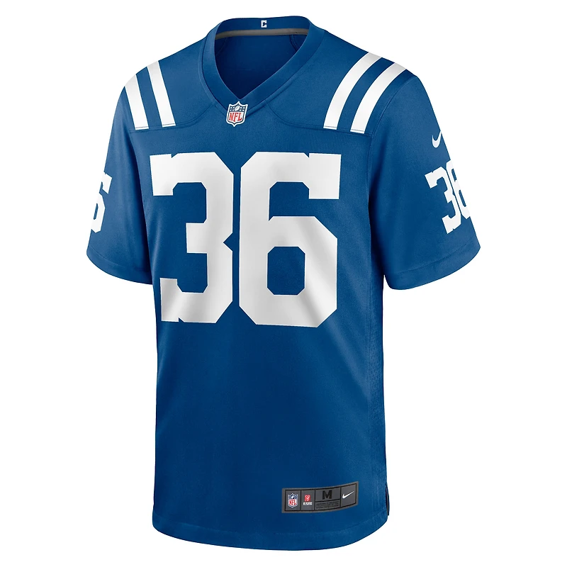 Maillot de match l'équipe Nike Salvon Ahmed Royal Indianapolis Colts pour homme