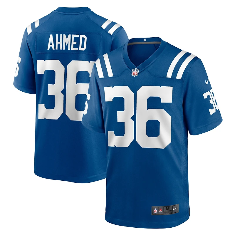 Maillot de match l'équipe Nike Salvon Ahmed Royal Indianapolis Colts pour homme