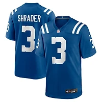 Maillot Nike Spencer Shrader Royal pour homme des Indianapolis Colts